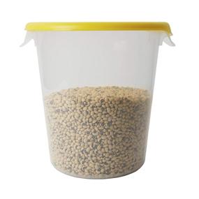 img 3 attached to Rubbermaid FG572424CLR Round Storage Container: Spacious and Clear for Enhanced Organization