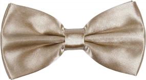 img 1 attached to 🎀 Burgundy Adjustable Pre-Tied Wedding Bowtie