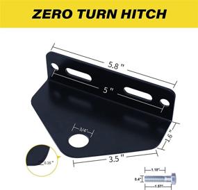 img 2 attached to Towing Hitch Kit - Magnetic Hitch Pin And Zero Turn Mower Trailer Hitch Exterior Accessories