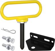 towing hitch kit - magnetic hitch pin and zero turn mower trailer hitch exterior accessories logo