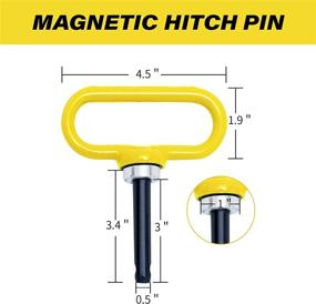 img 3 attached to Towing Hitch Kit - Magnetic Hitch Pin And Zero Turn Mower Trailer Hitch Exterior Accessories
