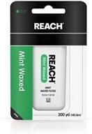 💫 enhance your oral care routine with reach mint waxed floss yards - dental floss & picks logo