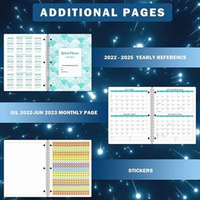 img 1 attached to Student Planner 2022-2023: Academic Weekly & Monthly Planners For Students 11"X 9", Flexible Cover, Golden Binding, Printed Tabs + Stickers