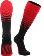 tck sports elite breaker soccer socks with extra cross-stretch for shin guards (multiple colors) logo
