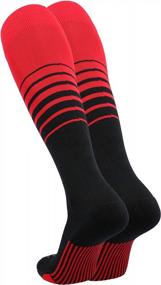 img 3 attached to TCK Sports Elite Breaker Soccer Socks With Extra Cross-Stretch For Shin Guards (Multiple Colors)