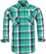 👕 classic western button-up shirts for men with regular sleeves logo