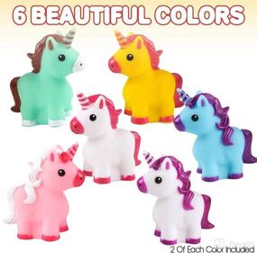 img 1 attached to ArtCreativity Unicorn Rubber Toys Kids