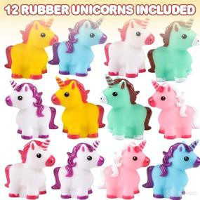img 3 attached to ArtCreativity Unicorn Rubber Toys Kids
