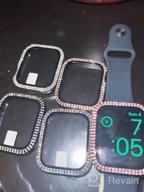 img 1 attached to 5-Pack Bling Cases With Screen Protector For Apple Watch 40Mm - Compatible W/ SE Series 6 5 4 3 2 1 (Black/Pink/Rose Gold/Silver/Iridescent) review by Jennifer Kiel