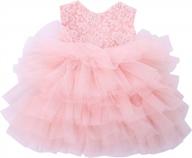 cilucu baby girls party dress: a beautiful peachy pink tutu for special occasions logo