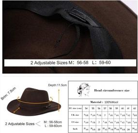 img 2 attached to 1920S Gatsby Fedora Hat For Men And Women - Gangster Costume Dress Accessory In Winter Derby Style - Jeff & Aimy 56-60CM