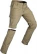 wespornow men's-convertible-hiking-pants quick dry lightweight zip off breathable cargo pants for outdoor, fishing, safari logo