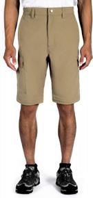 img 1 attached to Wespornow Men'S-Convertible-Hiking-Pants Quick Dry Легкие дышащие брюки-карго на молнии для активного отдыха, рыбалки, сафари