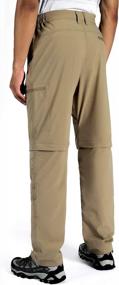 img 2 attached to Wespornow Men'S-Convertible-Hiking-Pants Quick Dry Lightweight Zip Off Breathable Cargo Pants For Outdoor, Fishing, Safari
