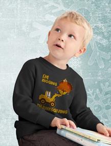 img 2 attached to Toddler Boys Tractor Turkey Thanksgiving Shirt - Perfect For Kids!