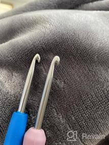 img 6 attached to Крючок 2,5 мм, эргономичная ручка для артритных рук, удлиненные спицы для начинающих и пряжа для вязания (2,5 мм)