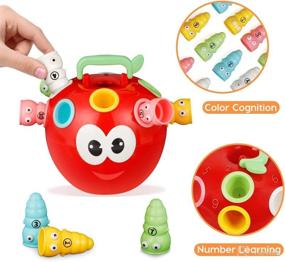 img 3 attached to 🍎 Magitory Cute Apple Shape Sorter Toy - Ultimate Gift Idea for Motor Skills Development