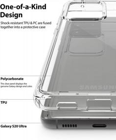 img 1 attached to Shockproof TPU Bumper Case For Samsung Galaxy S20 Ultra 5G (2020) - Ringke Fusion Clear Back Cover