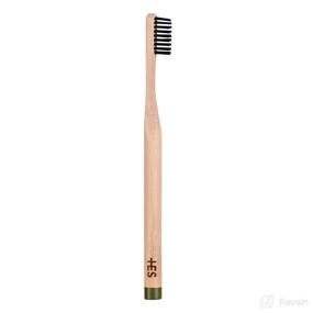 img 3 attached to Bamboo Toothbrush with Charcoal Bristles - Medium Firmness for Effective Cleaning