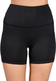 img 2 attached to Stay Comfortable And Stylish With Yogalicious Squat Proof Biker Shorts - Available In Multiple Lengths And Side Pockets!