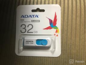 img 5 attached to 💾 ADATA C008 16GB USB 2.0 Retractable Capless Flash Drive, White/Blue - High-speed storage with hassle-free design