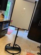 img 1 attached to 40X28 Inch Mobile Whiteboard With Stand, Magnetic Dry Erase Board And Accessories - Height Adjustable Flipchart Easel On Wheels (Black) review by Doug Bundy