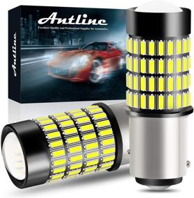 img 4 attached to ANTLINE 1157 LED Bulbs: Super Bright 1400 Lumens with Projector for Tail, Brake, Reverse & Turn Signals - Xenon White (Pack of 2)