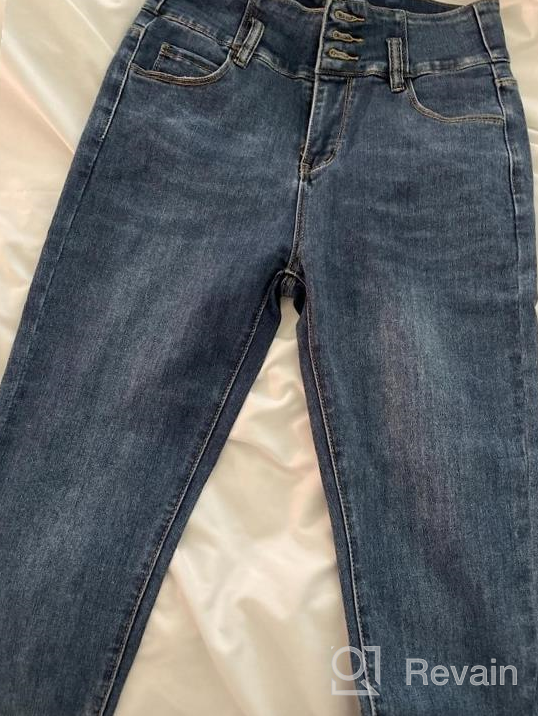 img 1 attached to Chic And Comfortable Women'S Skinny Jeans With 3-Button High Waist | Stretch Denim Fashion Jean review by Jeff Pettis