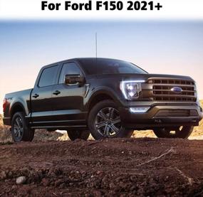 img 2 attached to Обновите свой Ford F150 2021+ 2022 Lightning с помощью чехла на руль Voodonala - защита от пыли и декоративный аксессуар (1 шт., красный, АБС)