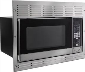 img 4 attached to Stainless Steel 1.1 Cu. Ft 120V RV Convection Microwave - Direct Replacement For Greystone By RecPro Appliances.