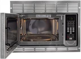 img 3 attached to Stainless Steel 1.1 Cu. Ft 120V RV Convection Microwave - Direct Replacement For Greystone By RecPro Appliances.