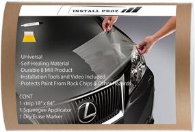 img 4 attached to 🛡️ Enhanced Proz Self Healing Universal Clear Paint Protection Bra for Hood and Fender Kit (18"x 84")