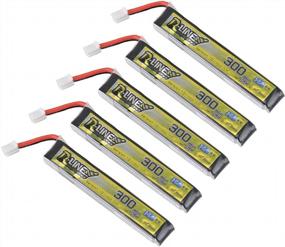 img 4 attached to SoloGood TATTU 5Pcs 300MAh 1S Battery 3.8V 75C FPV Lipo Battery With PH2.0 Plug Connector For FPV Tiny Whoop 1S Brushless Whoop Drone