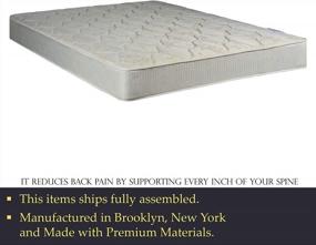 img 1 attached to Nutan Full XL 9-Inch Gentle Firm Innerspring Mattress With 4-Inch Wooden Box Spring/Foundation Set - Better Sleep Guaranteed