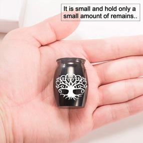 img 2 attached to Keep Your Loved One Close With Tree Of Life Mini Cremation Urns - Engraved And Stainless Steel - Perfect For Memorials And Funerals