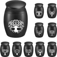 keep your loved one close with tree of life mini cremation urns - engraved and stainless steel - perfect for memorials and funerals logo