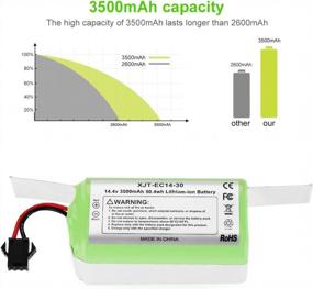 img 1 attached to Long-Lasting Replacement Battery For Ecovacs Deebot N79 And Compatible Models - Energup 3500MAh RoboVac Battery