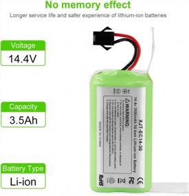 img 4 attached to Long-Lasting Replacement Battery For Ecovacs Deebot N79 And Compatible Models - Energup 3500MAh RoboVac Battery