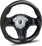 модифицированное рулевое колесо tesla model 3/y — кованое углеродное волокно, текстурное движение, глянцевая отделка логотип