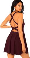 👗 shein women's backless sleeveless clothing and dresses with scoop neck logo