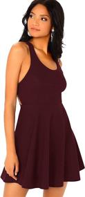 img 2 attached to 👗 SheIn Women's Backless Sleeveless Clothing and Dresses with Scoop Neck