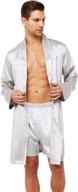 ощутите роскошный комфорт с мужским шелковым халатом-кимоно myk silk mulberry логотип