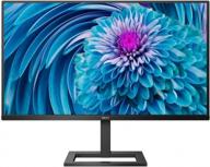 philips frameless 4k uhd computer monitor with 3840x2160 resolution, blue light filter, flicker-free, built-in speakers, height adjustment logo