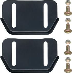 img 4 attached to KOOTANS 1Pair 784-5580 Snow Thrower Slide Plate Shoes Heavy Duty Metal Snow Blower Slide Skids Replace For MTD 784-5580-0637 Cub Cadet Yardman Troy Bilt Craftsman, For Stens 780-420 (Black)