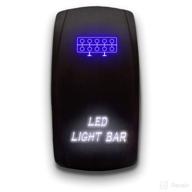 led light bar - blue/white - laser etched 5-pin double pole single throw led light bar on-off dpst toggle switch 20a 12v logo