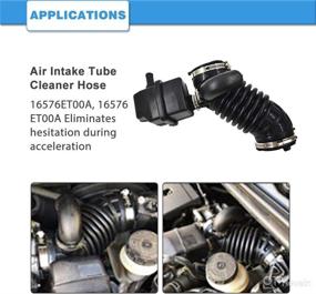 img 2 attached to Nissan Sentra 2.0L Air Intake Hose 2007-2012 - Replacement Tube for 16576-ET000 696-003 16576-ET00A