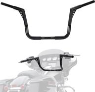 🏍️ kemimoto 12-inch rise ape hangers z-style handlebar for electra glide, street glide, ultra limited 1-1/4-inch логотип