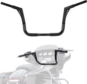 img 4 attached to 🏍️ KEMIMOTO 12-Inch Rise Ape Hangers Z-Style Handlebar for Electra Glide, Street Glide, Ultra Limited 1-1/4-Inch