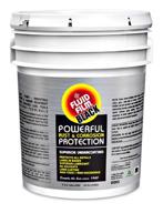 fluid film black non-aerosol: powerful anti-rust coating for marine, automotive, and snow-handling vehicles - 5 gallons logo