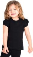 хлопковая футболка с рукавами для девочек lilax логотип